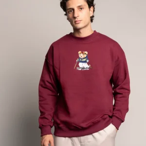 Felpa girocollo con orsetto