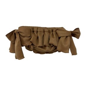 Culotte beige con fiocchi Phi Clothing
