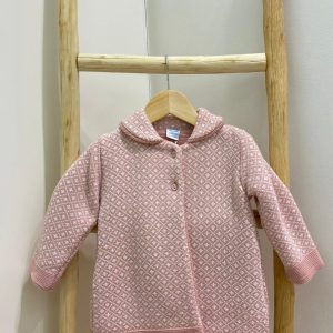 Cappottino rosa e bianco Sardon