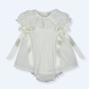 Vestito con culotte plumetis e fiocchi Mac Ilusion