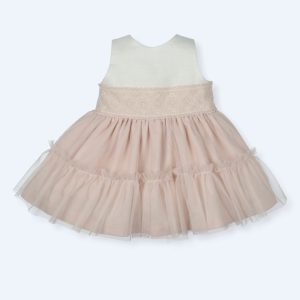 Vestito bianco e rosa tulle Mac Ilusion