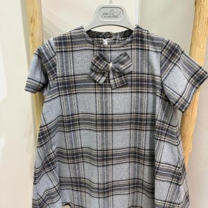Vestito tartan grigio Per Te