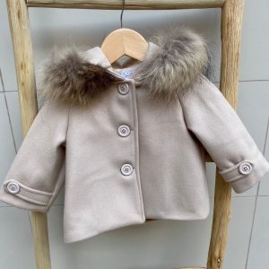 Cappottino Ambarabà beige con cappuccio