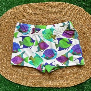 Costume bianco pesci colorati