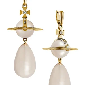 Orecchini pendenti con perle giganti Oro