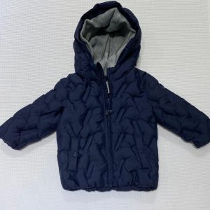 Giubbotto Birba blu con cappuccio