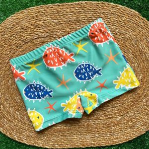 Costume verde acqua pesce palla