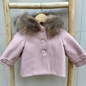 Cappottino Ambarabà rosa con cappuccio