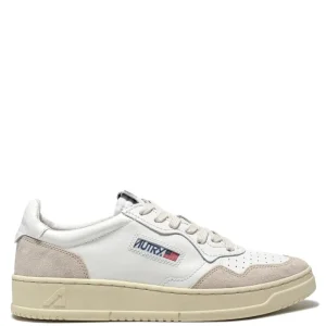 Sneakers Medalist low bianca e suede beige