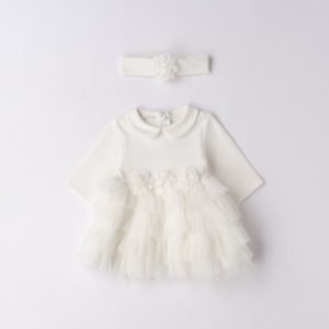 Abito e Fascia Roselline Minibanda