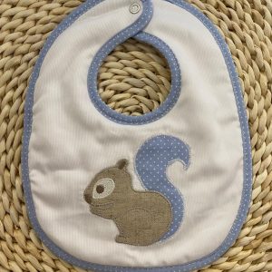 Bavetta bianca scoiattolo celeste Biribò