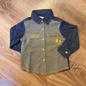 Camicia denim e grigia Birba