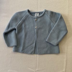 Cardigan lungo celeste Sardon