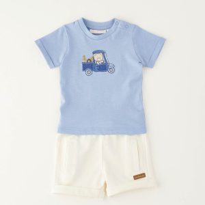 Completo celeste e bianco Minibanda