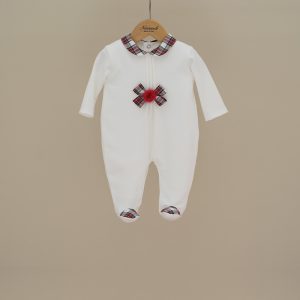 Tutina lunga con fiocco a quadri Ninnaoh