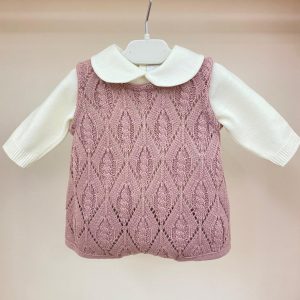 Salopette e polo rosa pallido Pappa e Latte