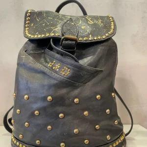 Zaino in Pelle dipinto a mano con Borchie JAD