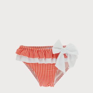 Mutandina costume rosso e bianco Sardon