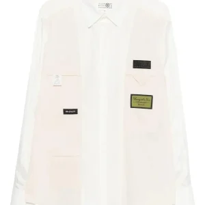 Camicia bianca con patch