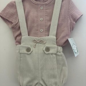 Pagliacetto beige e rosa Marta y Paula