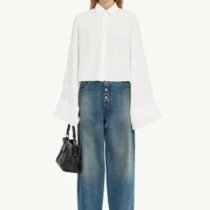 Camicia in jacquard MM6 bianca