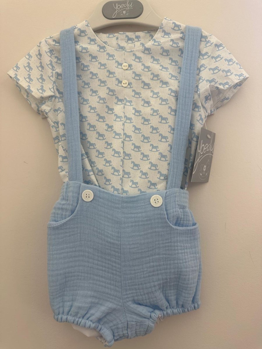 Pagliacetto celeste con camicia - immagine 2