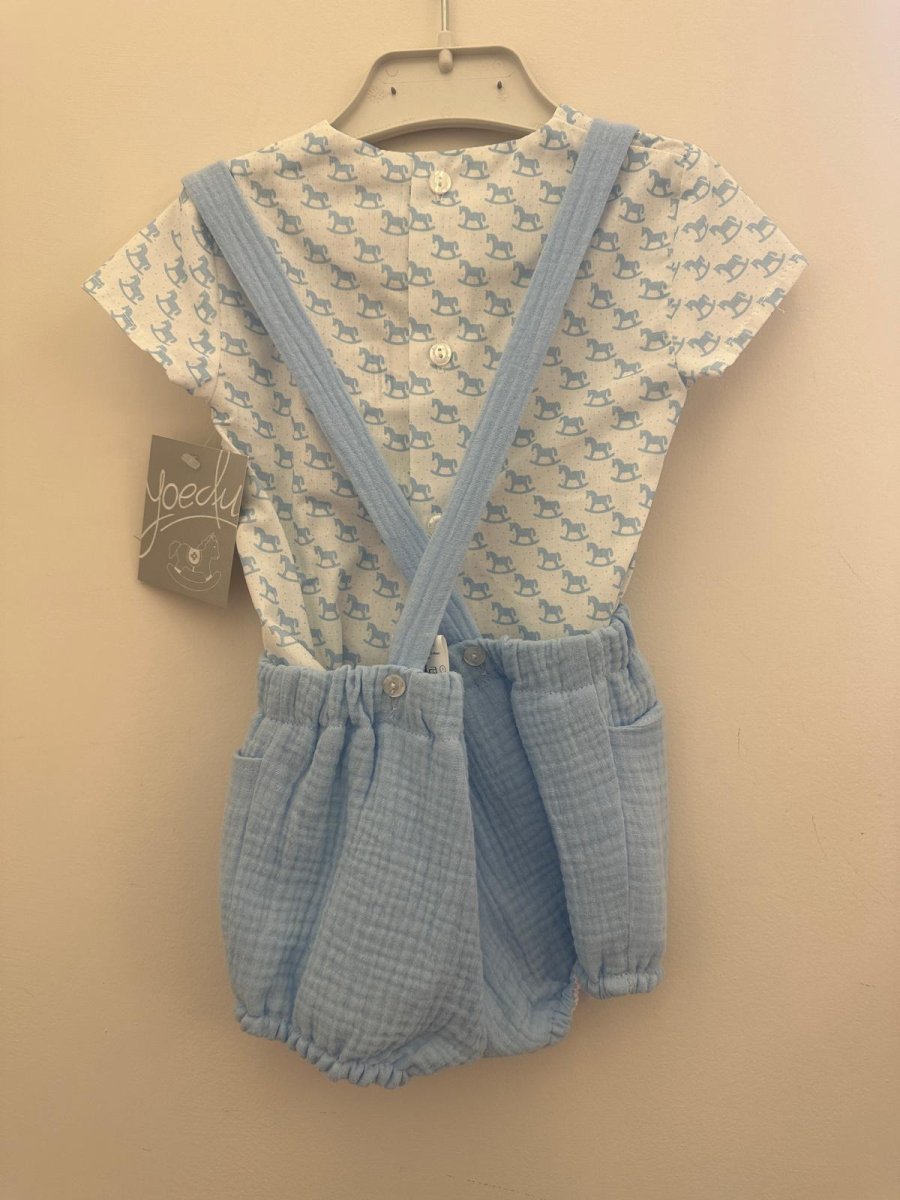 Pagliacetto celeste con camicia - immagine 3