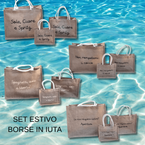 BORSE IN IUTA SET ESTIVO