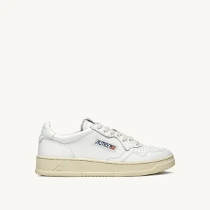 Sneakers medalist low in pelle bianca