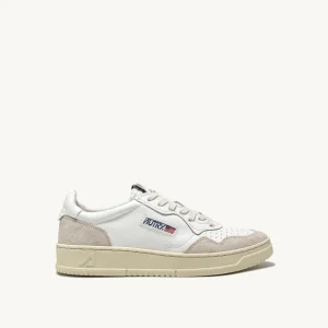 Sneakers medalist low in pelle e suede bianco