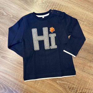 T-shirt blu Hi Birba