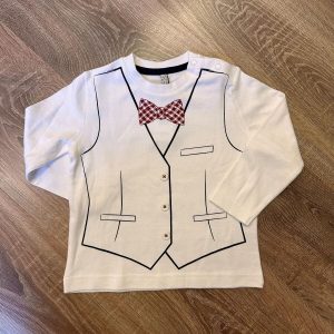 T-shirt stampa panciotto Birba