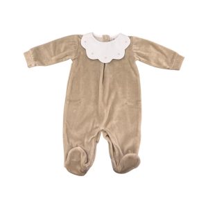 Tutina in ciniglia margherita Pappa e Latte tortora