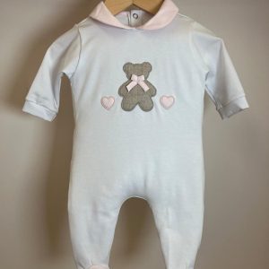 Tutina orso con cuore rosa