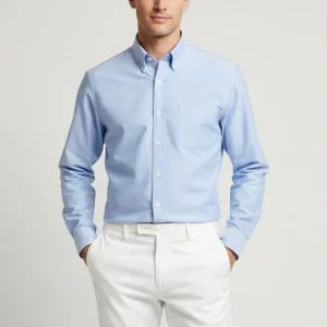 Camicia Whaleback oxford azzurro