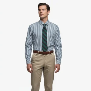 Camicia Oakland a righe verde