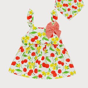 Vestito e bandana ciliegie Sardon