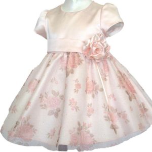 Vestito Rosa con Rose Ambarabà