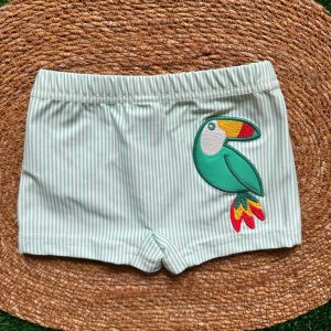 Costume bimbo con ricamo tucano Sardon