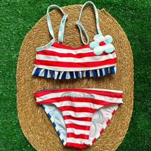 Costume bimba due pezzi rigato Agatha Ruiz de la Prada