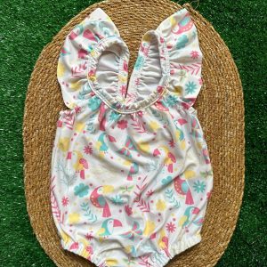 Costume intero bimba con pappagalli FS baby