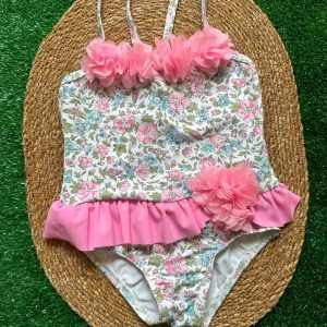 Costume intero bimba, fantasia floreale