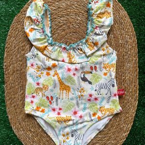 Costume intero bimba Condor con animaletti
