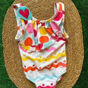 Costume intero a fantasia multicolore