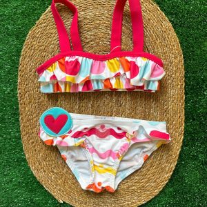 Costume due pezzi multicolore