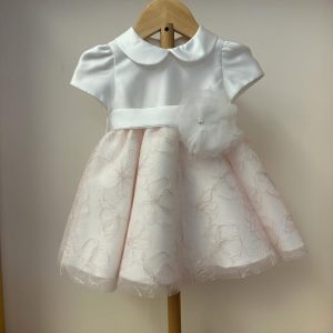 Abito rosa e bianco Ambarabà