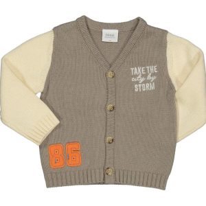 Cardigan panna e beige Birba 86