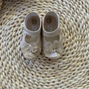 Ballerine beige Ambarabà con fiore