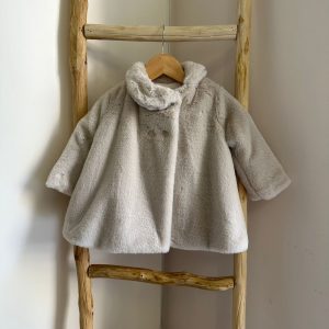 Cappotto in pelliccia beige Mac Ilusion