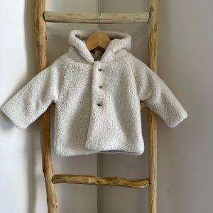 Cappotto con cappuccio panna Mac Ilusion